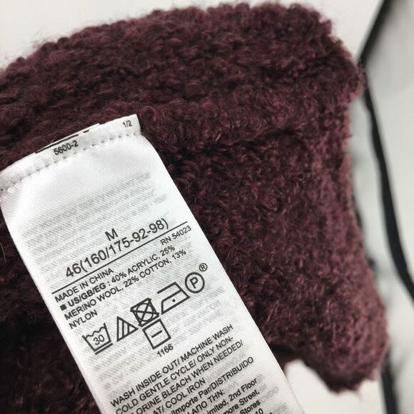 Gap Cozy Boucle Turtleneck Tunic Sweater Womens Medium Merino Wool NWT #U - Picture 5 of 9